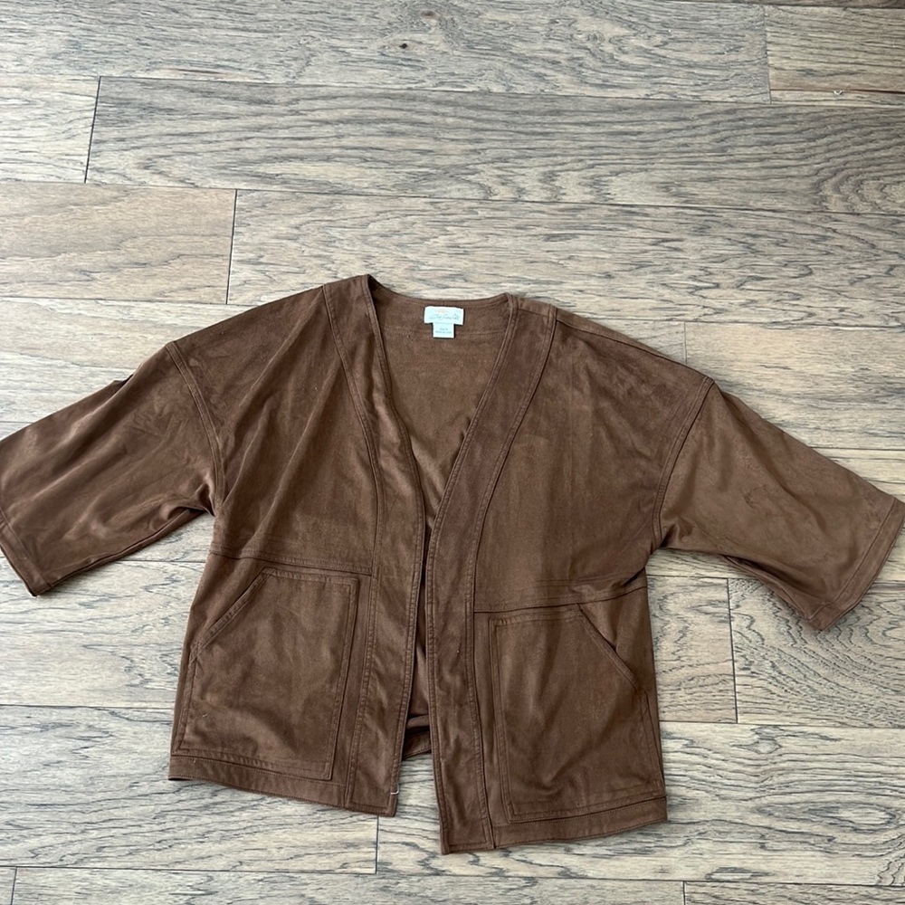 Women’s brown suede tunic / jacket